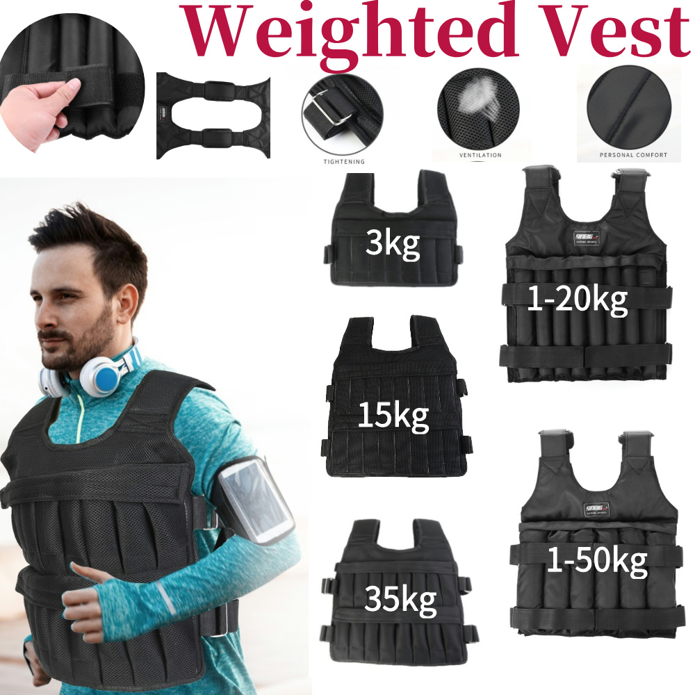 Crossfit Vest - Регулируемый утяжеляющий жилет для тренировок 3/15/35