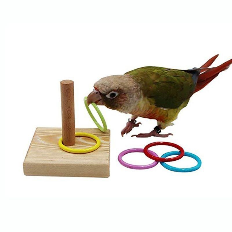 Gymnastic Ring Wood - Кольцо для дрессировки птиц, игрушка для