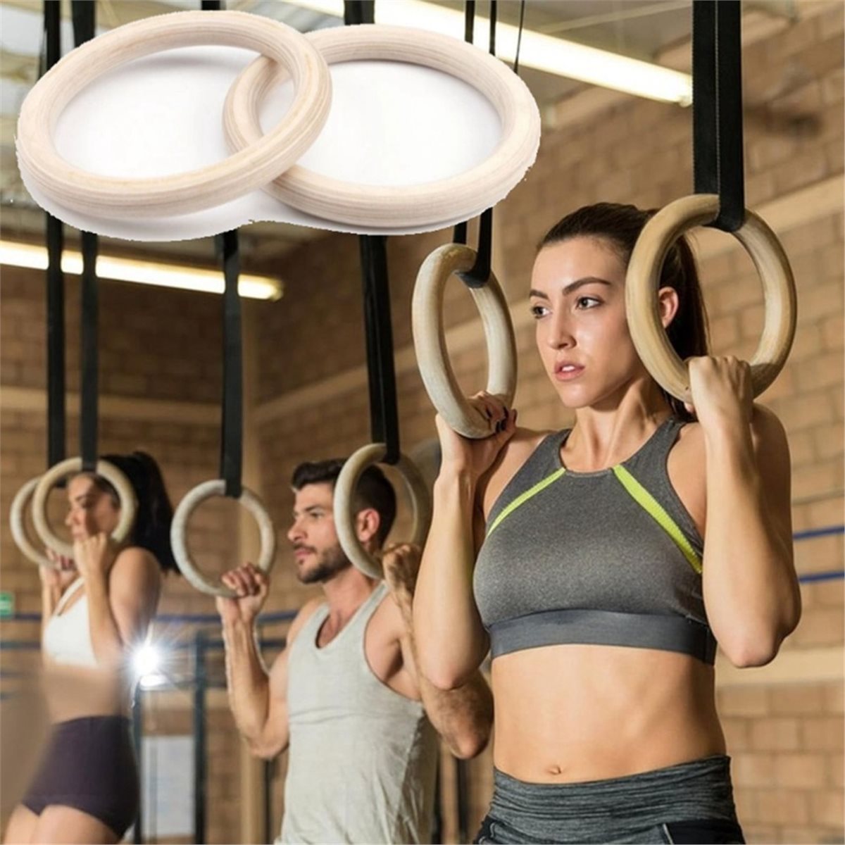 Летняя распродажа: 2 шт. дерев – обзор и цена Gymnastic Ring Wood